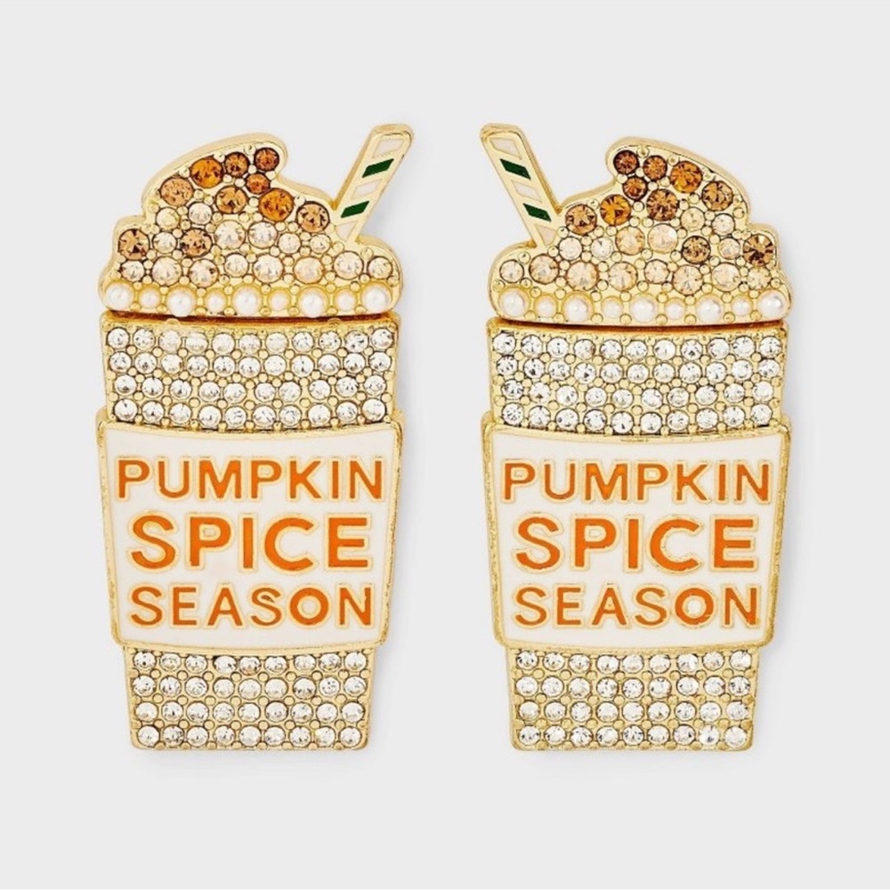 Sugar fix by Baublebar Pumpkin Spice Season Earrings NWT